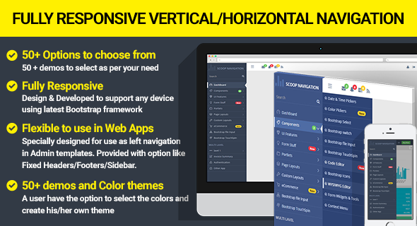 Dropdown Sidebar Menu – Responsive Bootstrap Navigation