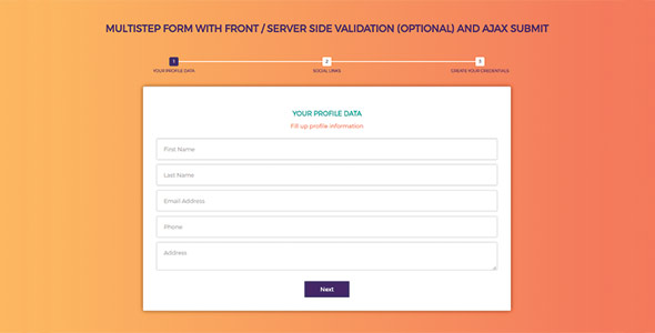 MultiStep Form with Ajax Submit