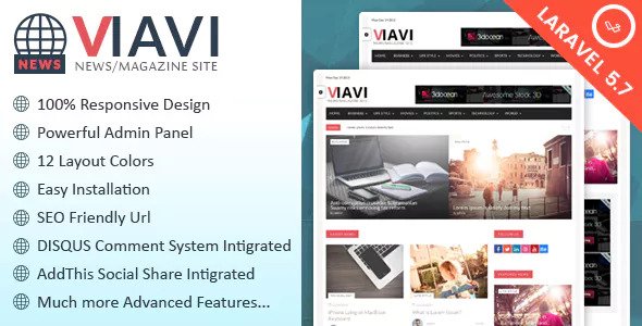 Viavi v1.0.3 – News, Magazine, Blog Script