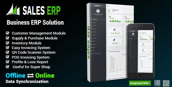 ERP v8.1.0 – Business ERP Solution / Product / Shop / Company Management – nulled