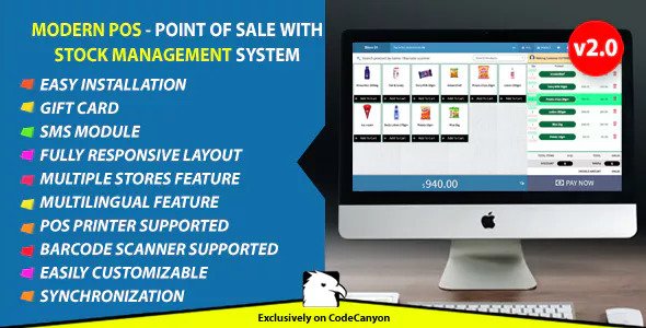 Modern POS v2.0 – Point of Sale with Stock Management System