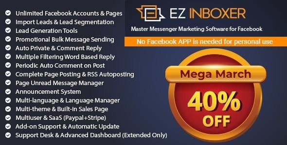 EZ Inboxer v7.0.2 – Master Messenger Marketing Software For Facebook – nulled