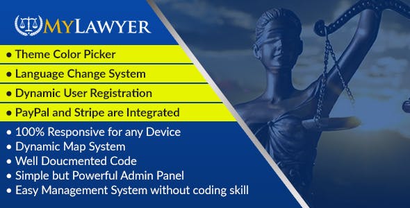 MyLawyer v1.0 – Dynamic Lawyer Directory System Script – nulled