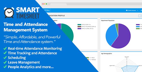 Smart Timesheet v3.7 – Time and Attendance Management System