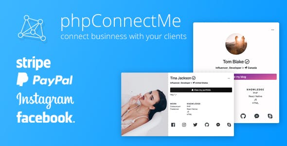 phpConnectMe – Instagram Custom Social Profile