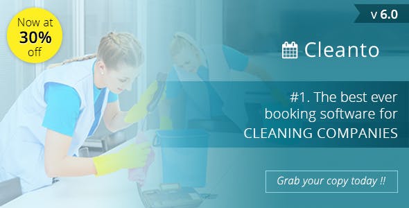 Cleanto v6.0 – software with booking system for cleaner service companies – nulled