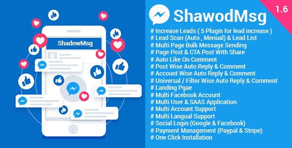 ShadowMsg v1.6 – Top Facebook Marketing Application