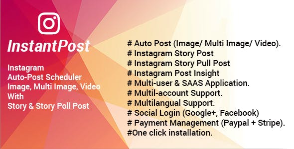 Instantpost v1.4 – Instagram Posting Solution