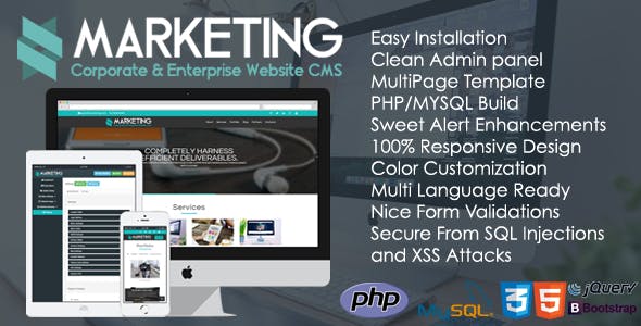 Marketing v1.2 – Corporate & Enterprise Website CMS