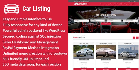 Carlisting v1.2 – Auto and Car Listing Multi-Vendor Directory CMS