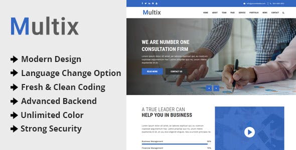 Multix v1.0 – Multipurpose Website CMS with Codeigniter