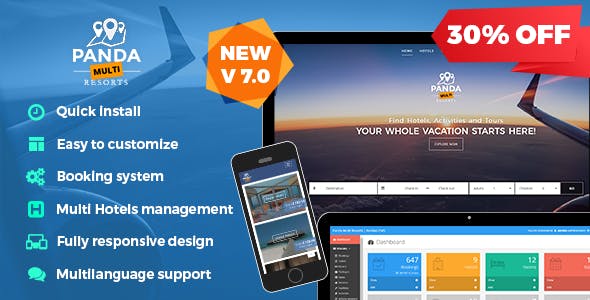 Panda Multi Resorts v7.0.6 – Booking CMS for Multi Hotels