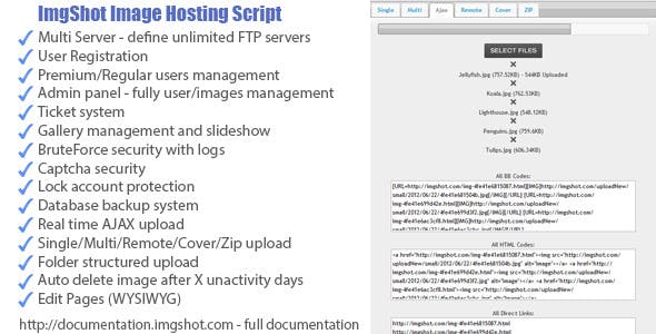 ImgShot v1.2 – Image Hosting Script