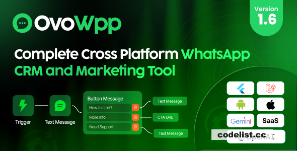 OvoWpp v1.6 – Tam Çapraz Platform WhatsApp CRM ve Pazarlama Aracı