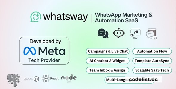 Whatsway v2.0 – Botlar, Sohbetler, Toplu Gönderici ve Yapay Zeka ile WhatsApp Pazarlama ve Otomasyon SaaS Platformu