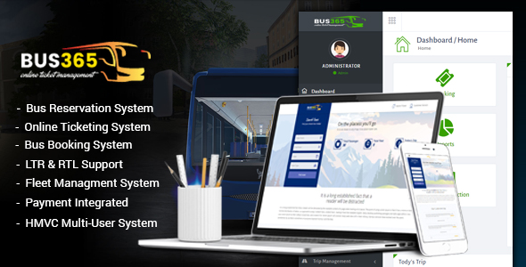 Bus365 v5.2 – Bus Reservation System with Website