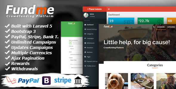 Fundme v2.9 – Crowdfunding Platform