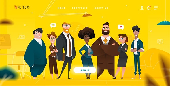 Meteors – agency System with Website