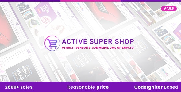 Active Super Shop v1.5.5 – Multi-vendor CMS