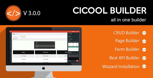 Cicool v3.1.0 – Page, Form, Rest API and CRUD Generator