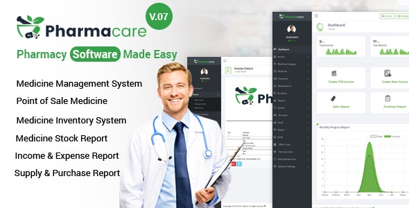 Pharmacare v9.1 – Pharmacy Software Made Easy – nulled