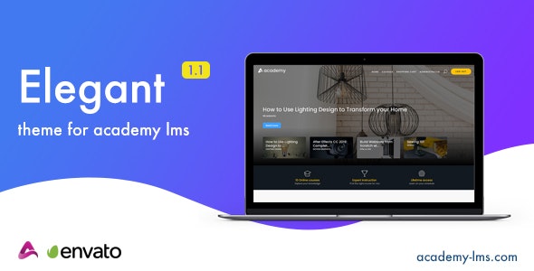 Elegant v1.1 – Academy LMS Theme