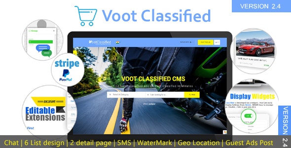 Voot Classified v2.4 – Classified Ads CMS – nulled