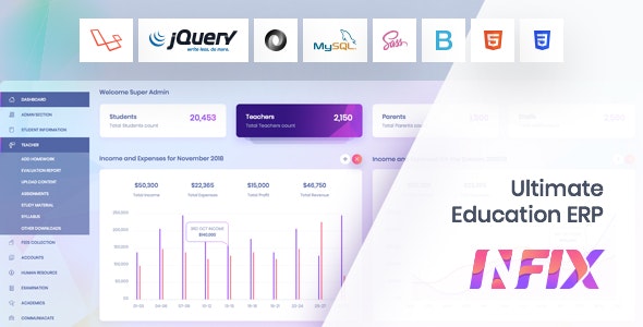 Infix v3.3.2 – School Management System Software