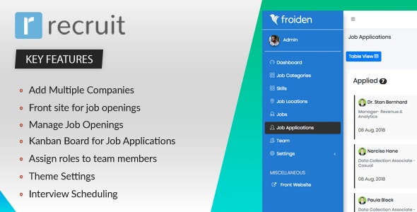 Recruit v2.2.0 – Recruitment Manager – nulled