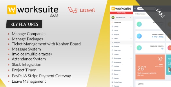 Worksuite Saas v3.4.6 – Project Management System – nulled