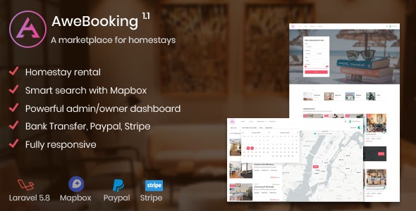 AweBooking v1.3.5 – A marketplace for homestays