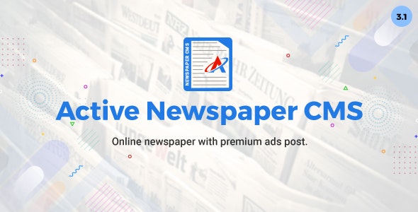 Active Newspaper CMS v3.1 – nulled