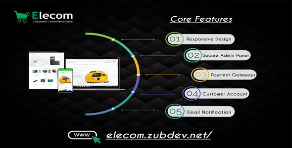 Elecom v1.0 – Electronic E-commerce Store PHP Script