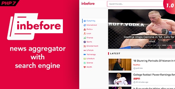 InBefore v1.0.5 – News Aggregator with Search Engine – nulled InBefore v1.0.5 – News Aggregator with Search Engine – nulled