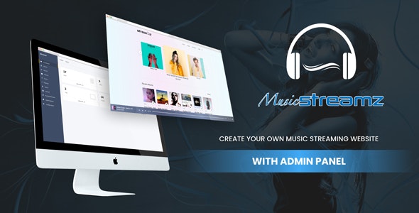 Streamz v1.0 – A music streaming website with admin panel