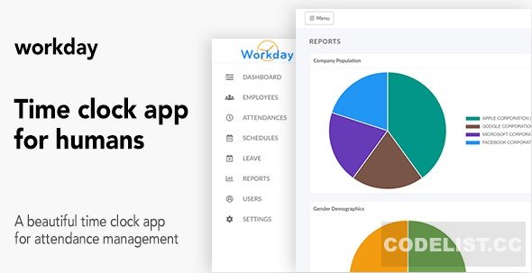 Workday v1.1 – A Time Clock Application For Employees