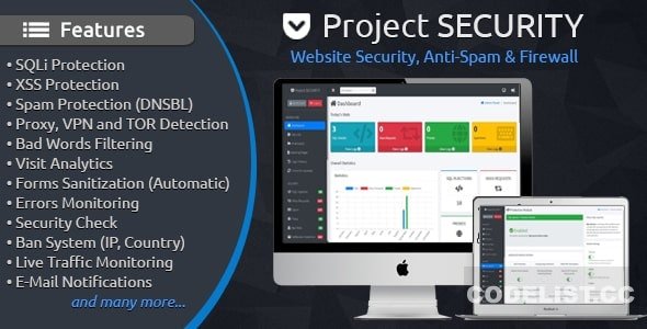 Project SECURITY v4.3 – Website Security, Anti-Spam & Firewall