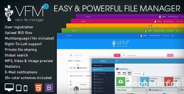 Veno File Manager v3.6.1 – host and share files