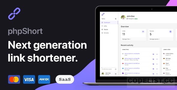 phpShort v3.0 – URL Shortener Platform – nulled