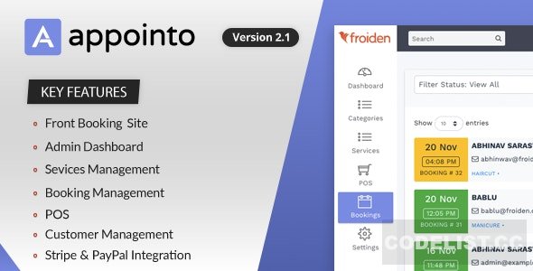 Appointo v2.2.3 – Booking Management System – nulled