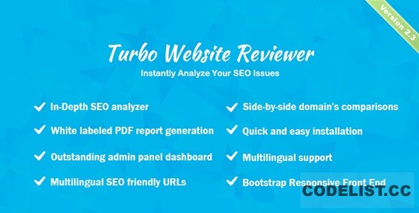 Turbo Website Reviewer v2.3 – In-depth SEO Analysis Tool – nulled