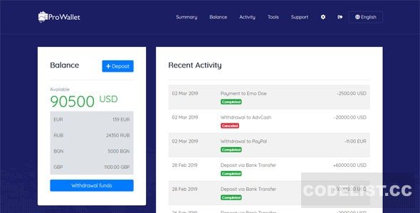 ProWallet v2.1 – Electronic Online Wallet