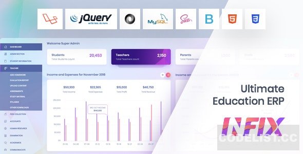 InfixEdu v4.5.1 – School Management System Software – nulled