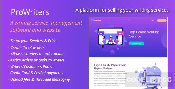 ProWriters v1.7 – Sell writing services online