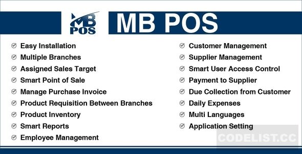 MB POS v1.1 – Inventory & Stock Management System