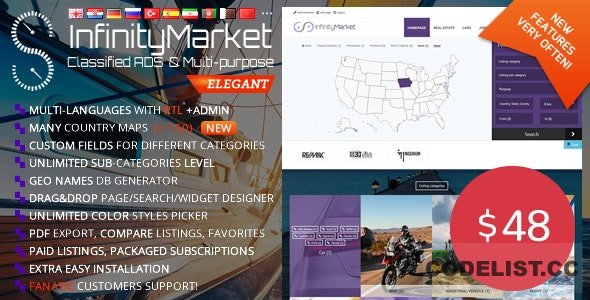 Infinity Market v1.6.6 – Classified Ads Script