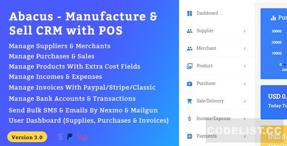 Abacus v3.0 – Manufacture & Sale CRM with POS