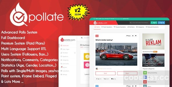 Pollate v2.0 – Premium Polls and Voting Platform