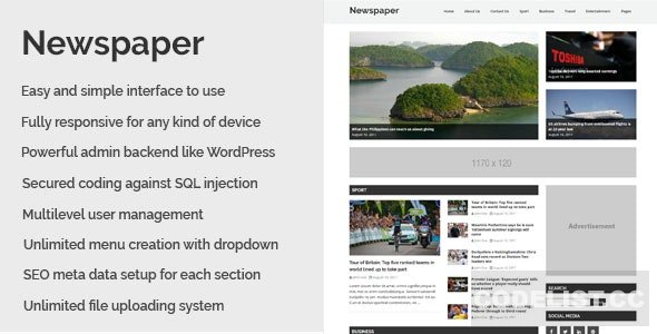 Newspaper v1.2 – Responsive Newspaper CMS Script