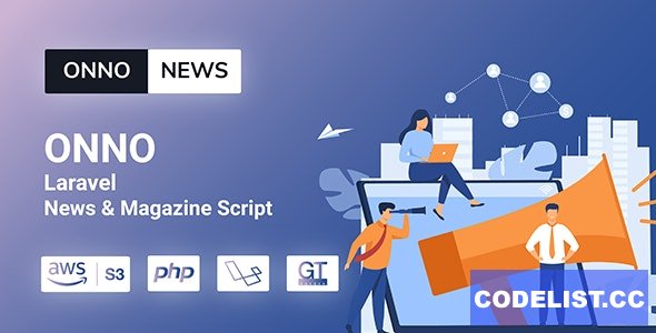 ONNO v1.0.2 – Laravel News & Magazine Script